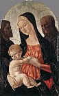 Saints Canvas Paintings - Madonna and Child with two Saints